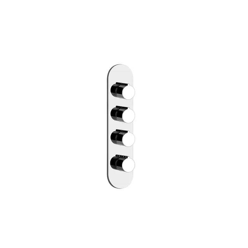 Gessi Ventaglio Bateria prysznicowa termostatyczna podtynkowa 3-drożna - element zewnętrzny Chrom 43066.031