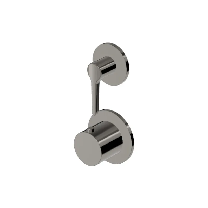 Zucchetti Medameda Bateria termostatyczna natryskowa podtynkowa 2-otworowa 2-drożna - element zewnętrzny Metal Black ZMM806.C50