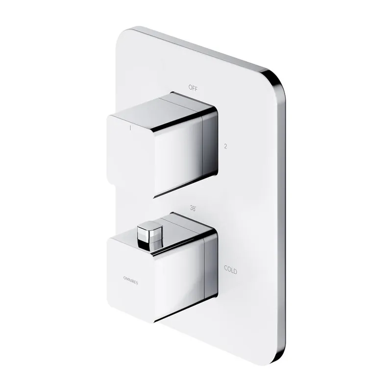 Parma bateria wannowo-prysznicowa podtynkowa termostatyczna chrom/biały PM7436CRB