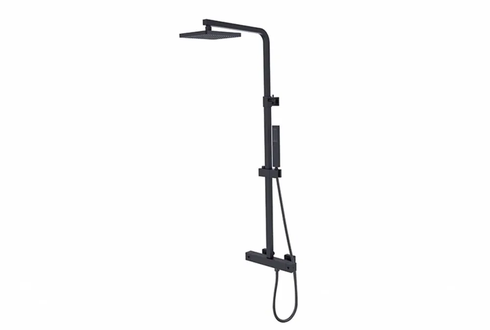 Modern/Varium zestaw prysznicowy ścienny termostatyczny czarny mat BP-MVT-CZ
